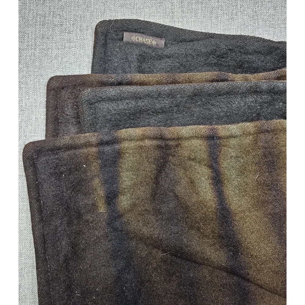 VINTAGE Chase Blanket 43x29 Horse Hair Heavy Rustic Primitive Camp Throw Buggy